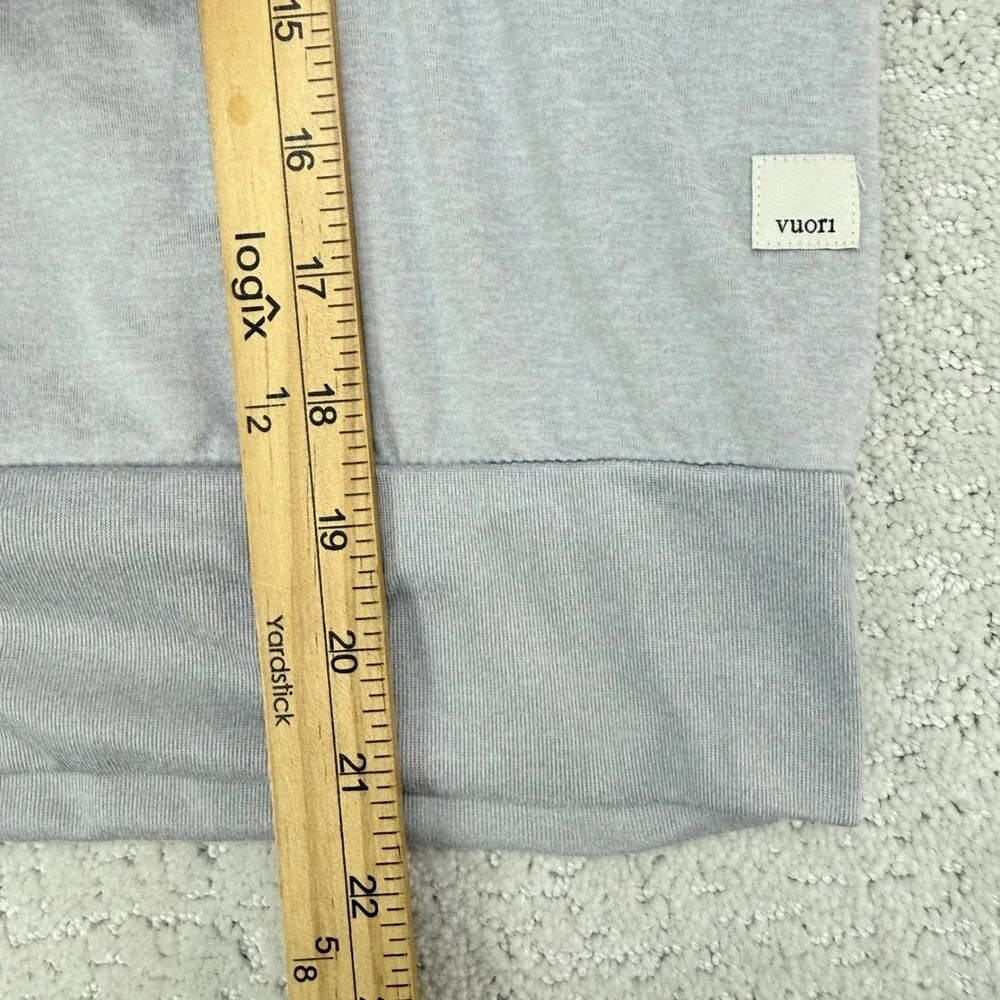 Vuori Daydream Crew Women M Heather Gray Excellent VW133 Long Sleeve Top - Picture 8 of 8